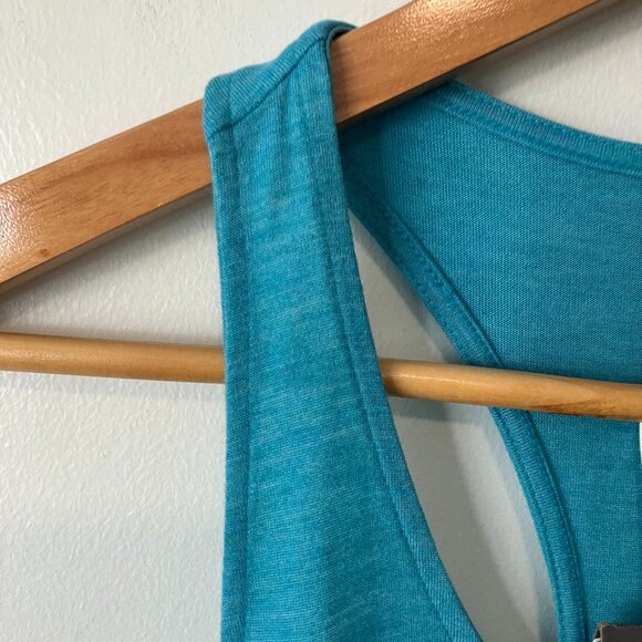 Adidas Racerback Athletic Turquoise Tank Top, New with Tags - Picture 2 of 15